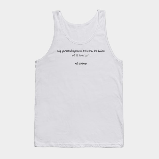 Popular quotes from popular people - Walt Whitman Tank Top by CDUS